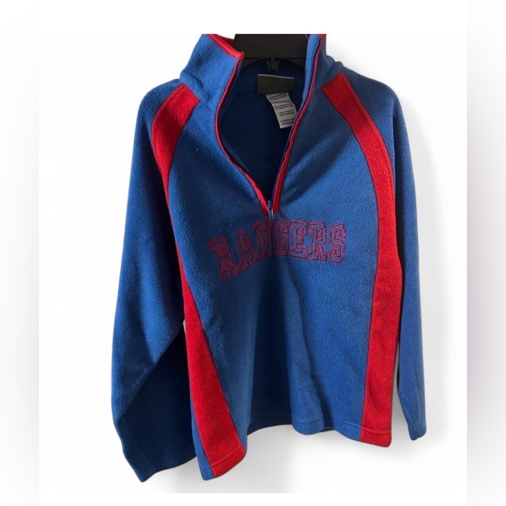CCM Rangers Blue and Red Pullover Boy’s Medium 10-12